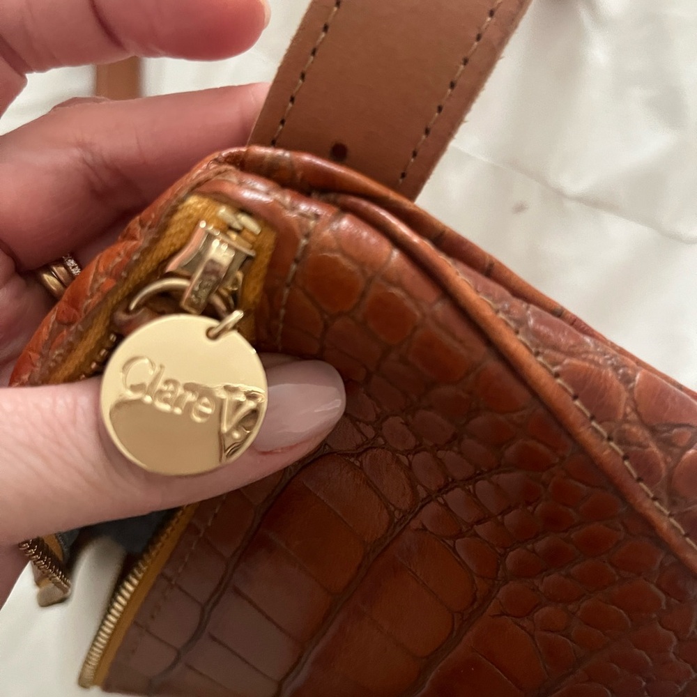 ✨CLARE V.✨Cuoio Autumn Croco Fanny Pack - Picture 11 of 12